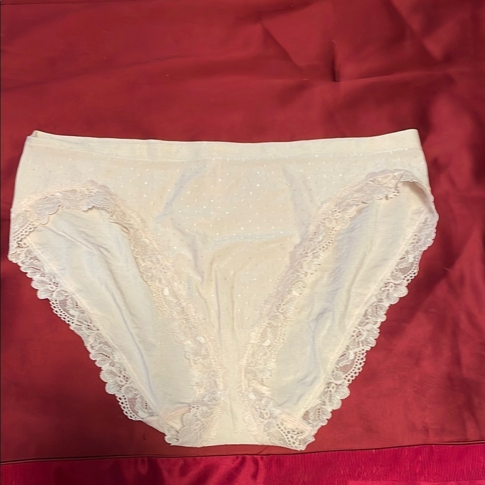 Victoria's Secret Blush Pink Lace Trim Panties
